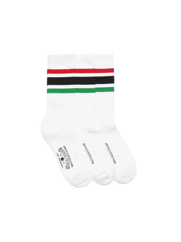 Calcetines RBG, paquete de 3, blancos