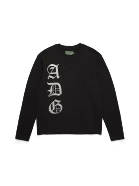 Camiseta de manga larga ADG Scripture, color negro