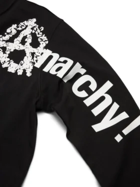 Camiseta de manga larga «Anarchy Wreath» en negro