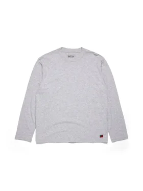 Camiseta de manga larga DT Flag, paquete de 3, gris
