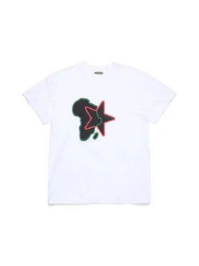 Camiseta Pan-African Star Blanca