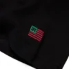 Camiseta sin mangas acanalada con bandera DT, paquete de 3, color negro