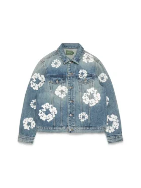 Chaqueta de Denim «Cotton Wreath» en lavado claro