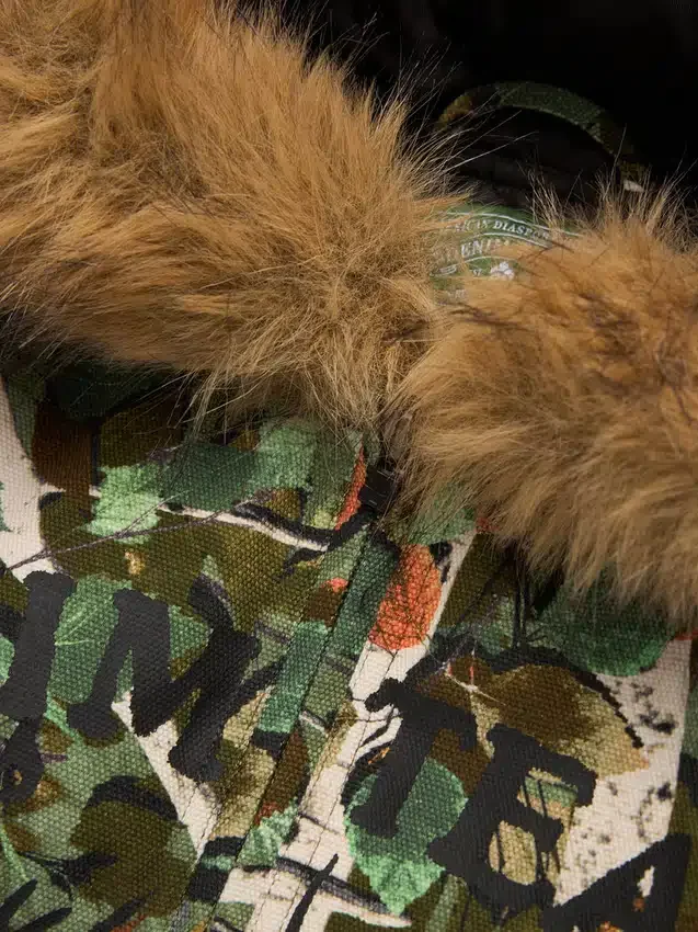 Chaqueta de trabajo con capucha Birch Camo, verde camuflaje