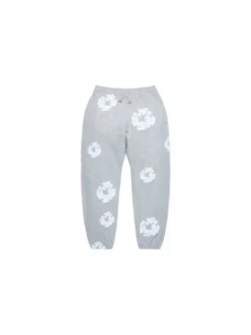 Cotton Wreath Sweatpant, color gris