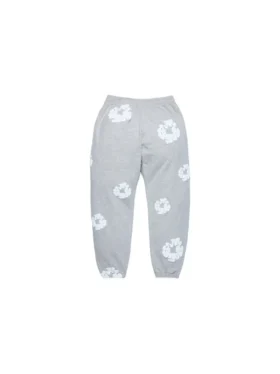 Cotton Wreath Sweatpant, color gris
