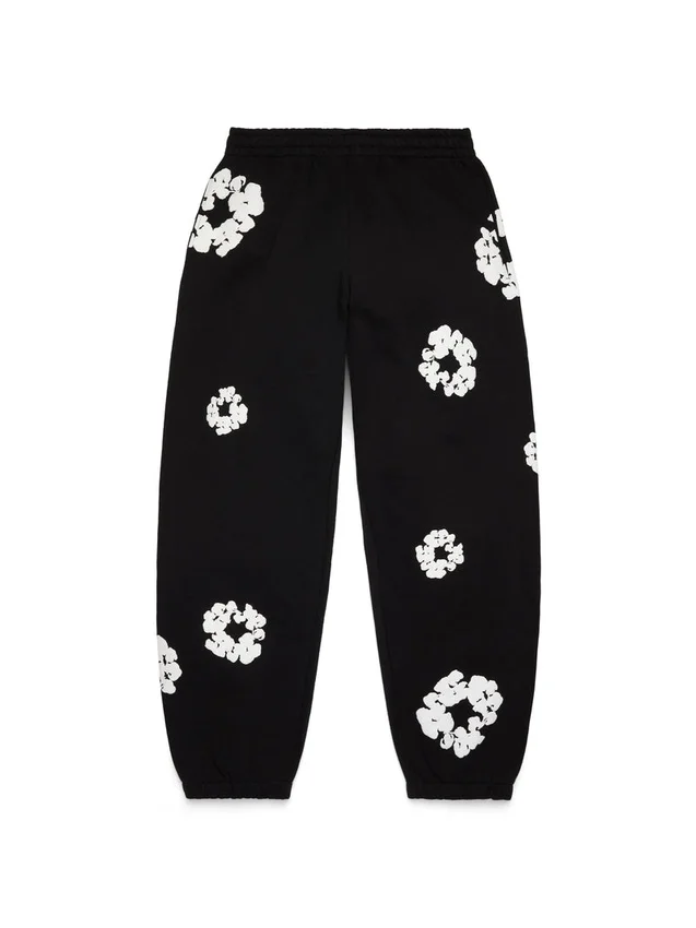 Cotton Wreath Sweatpant en negro