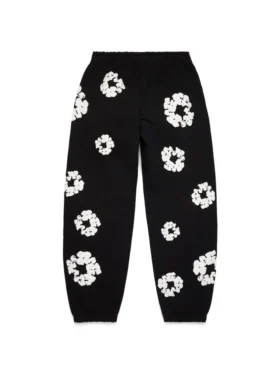Cotton Wreath Sweatpant en negro