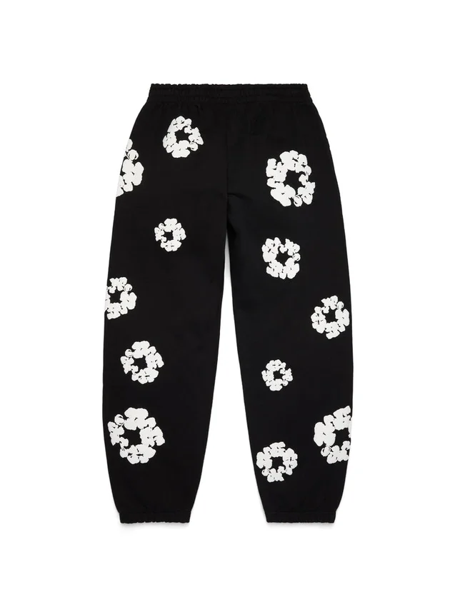 Cotton Wreath Sweatpant en negro