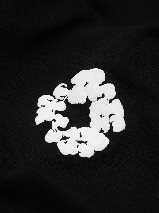 Cotton Wreath Sweatpant en negro