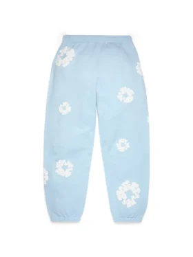 Cotton Wreath Sweatpant Powder Blue