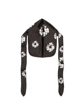 Durag de Cotton Wreath de algodón negro