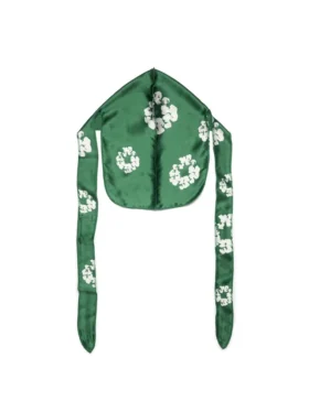 Durag de Cotton Wreath de algodón verde