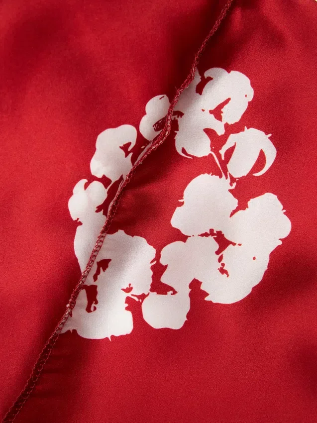 Durag de Cotton Wreath, rojo