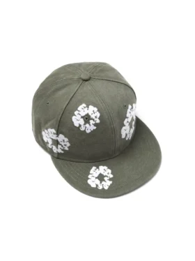 Gorra ajustada de lona Cotton Wreath New Era 59FIFTY, color oliva