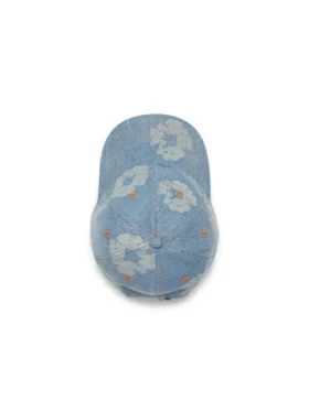Gorra de Denim sin tratar «Mono Cotton Wreath» en lavado claro