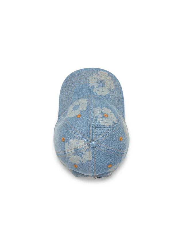 Gorra de Denim sin tratar «Mono Cotton Wreath» en lavado claro