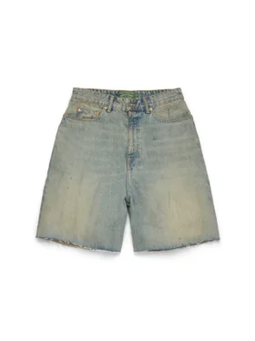 Pantalones cortos de Denim con lavado sucio