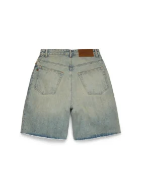 Pantalones cortos de Denim con lavado sucio
