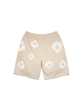 Pantalones cortos de sudadera Cotton Wreath color crema
