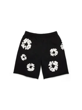 Pantalones cortos de sudadera «Cotton Wreath» en negro
