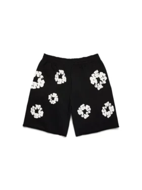 Pantalones cortos de sudadera «Cotton Wreath» en negro