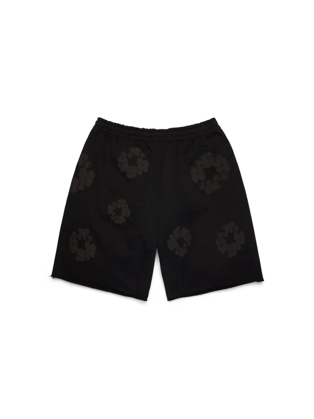 Pantalones cortos de sudadera Mono Cotton Wreath, color negro