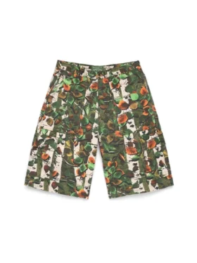 Pantalones cortos tipo cargo de temporada con estampado de camuflaje
