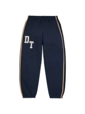 Pantalones de chándal de chenilla DT, azul