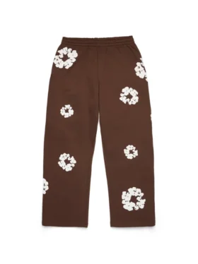 Pantalones de chándal holgados Cotton Wreath, color marrón oscuro