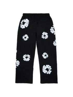 Pantalones de chándal holgados de Cotton Wreath, color negro