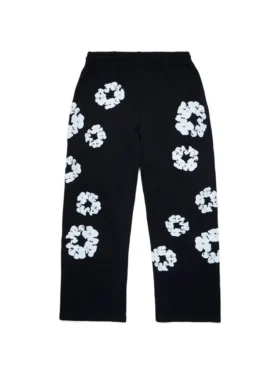 Pantalones de chándal holgados de Cotton Wreath, color negro