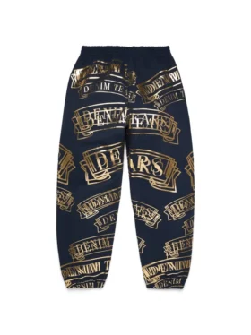 Pantalones de sudadera ADG con estampado de pancarta, azul marino