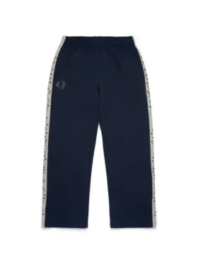 Pantalones de sudadera Denim U con pedrería, azul marino