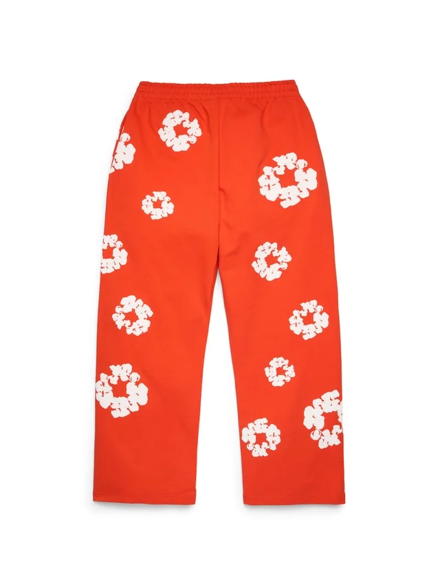 Pantalones holgados de sudadera Cotton Wreath, color naranja oscuro