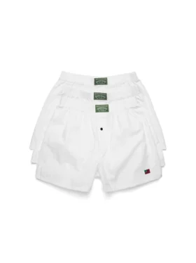 Paquete de 3 boxers blancos