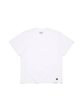 Paquete de 3 camisetas con bandera DT, color blanco