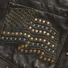 Shorts de cuero con tachuelas Libertas