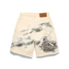 Shorts de Denim Cloud Camo