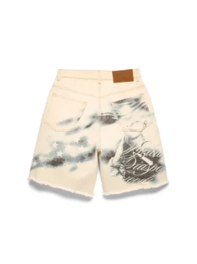 Shorts de Denim Cloud Camo