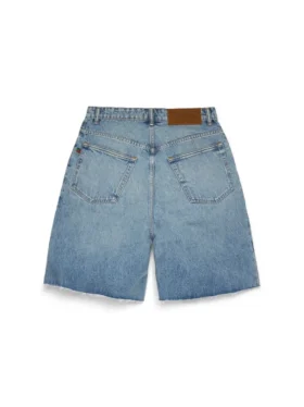 Shorts de Denim de lavado claro