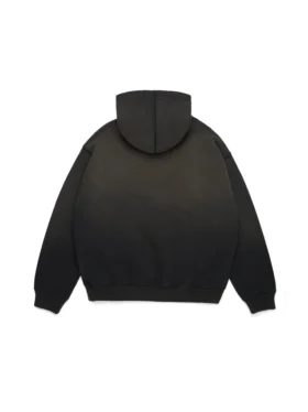 Sudadera con capucha y cremallera «Peace Wreath Knockout» en negro